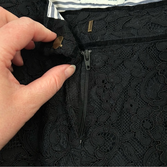 Vineyard Vines Black Lace Taper Leg Dress Pants Size 6 Mid Rise - Picture 8 of 11